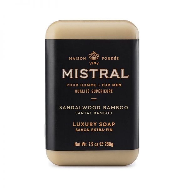 Mistral Sandalwood Bamboo Bar Soap 7.9  oz.