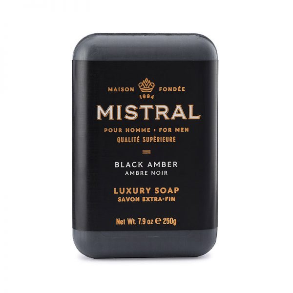 Mistral Black Amber Bar Soap  - 7.9 oz