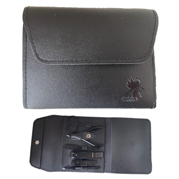 Rooster Essentials Manicure-Pedicure Set - Black - 6 pcs